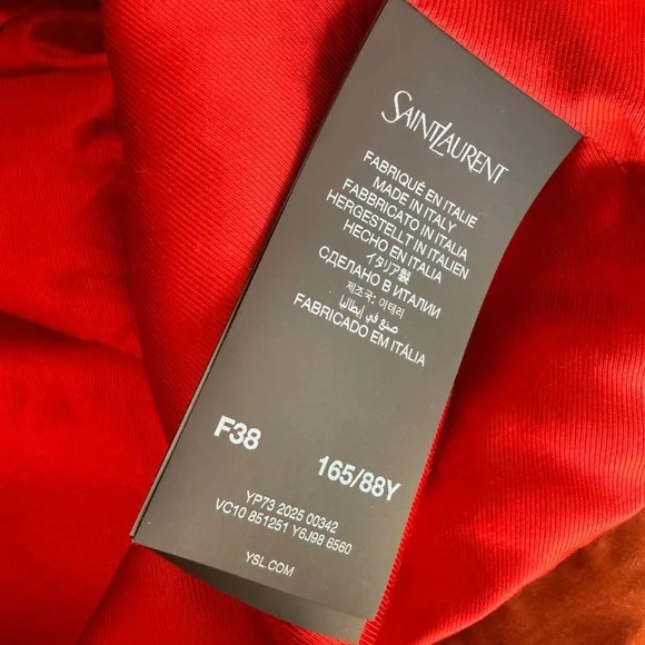 SAINT LAURENT JACKET IN COTTON COGNAC - Picture 6 of 17